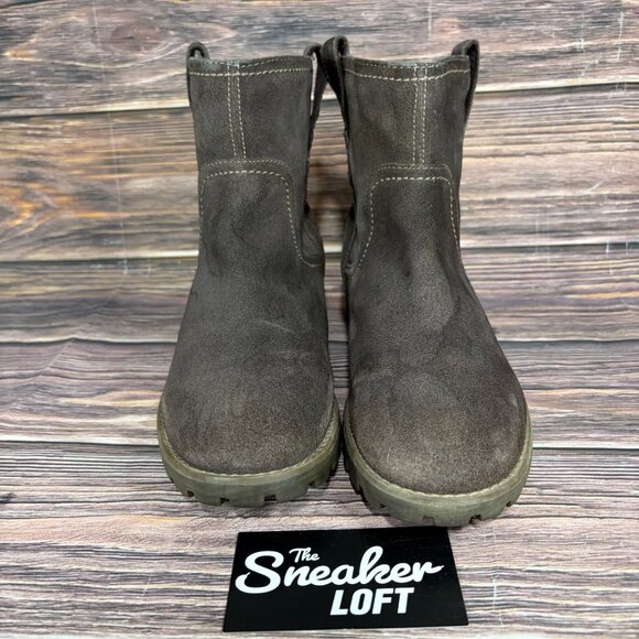 Timberland Earthkeepers Willis Ankle Chelsea Boots Women's Dark Brown Suede 7.5 - Picture 2 of 8